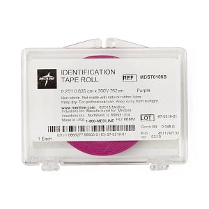 Medline 1/4" Instrument ID Tape Rolls - Instrument ID Tape Roll, Purple, 1/4" Wide - MDST0106B
