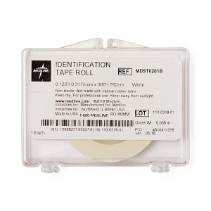 Medline 1/8" Instrument ID Tape Rolls - Instrument ID Tape Roll, White, 1/8" Wide - MDST0201B