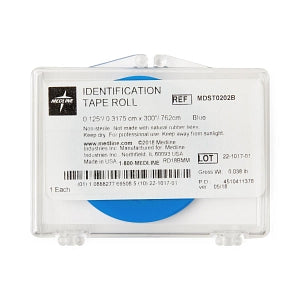 Medline 1/8" Instrument ID Tape Rolls - Instrument ID Tape Roll, Blue, 1/8" Wide - MDST0202B