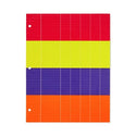 Medline Striped Instrument ID Tape Sheets - Instrument ID Tape Sheet, Red / Yellow / Purple / Orange, 1/4" Wide - MDST0331B