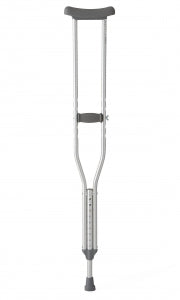 Medline Standard Aluminum Crutches - Guardian Aluminum Crutches with 300 lb. Capacity, Youth - MDSV80536