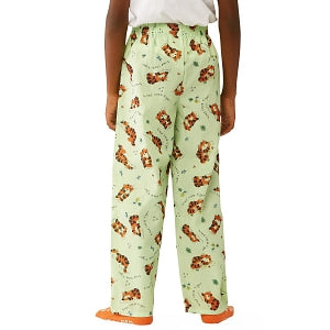 Medline Tired Tiger Pediatric Elastic-Waist Pajama Pants - Tiger Pediatric Pajama Pants, Elastic Waist, Green, Size M - MDT011385M