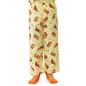 Medline Tired Tiger Pediatric Elastic-Waist Pajama Pants - Tiger Pediatric Pajama Pants, Elastic Waist, Yellow, Size S - MDT011385S