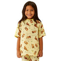 Medline Tired Tiger Print Pediatric IV Gowns - Pediatric IV Gown, Tiger, Yellow, Size S - MDT011389S