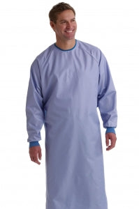 Medline Single-Ply Blockade AngelStat Surgical Gowns - Blockade Single-Ply Surgeon Gown, Ceil Blue, Size 2XL - MDT012092XXL
