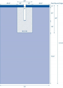 Medline Resistat EENT Split Sheet - Resistat EENT Split Sheet, 75" x 120" - MDT013651