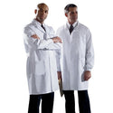 Medline Unisex / Men's Staff Length Lab Coats - Unisex Staff-Length Lab Coat, White, Size 48 - MDT12WHT48E
