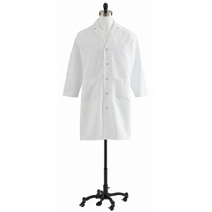 Medline Men's Full Length Lab Coats - Men's Full Length Lab Coat, White, 42T - MDT14WHT42TE