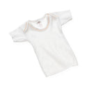Medline Slipover Infant Shirts - Baby Slipover Short Sleeve Shirt, White, 3 Month - MDT2112551