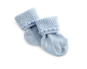 Medline Infant Booties - Foot Warmer, Pair, Blue - MDT211433B