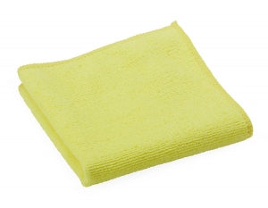 Medline Microfiber Cleaning Cloths - Microfiber Cleaning Cloth, 12" x 12", Mediumweight, Yellow - MDT217643
