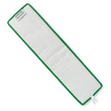 Medline 18" Premium Microfiber Super Mops - 18" Premium Microfiber Mop with Square Corners, Green with Green Banding - MDT217741LGB