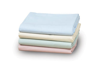 Medline Feels Like Home Color Infused Percale Contour Sheets - Percale Contour Sheet, Seafoam, 36" x 84" x 9", 2 doz. - MDTCS5P84SEA