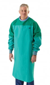 Medline Xalt Level 4 Critical Coverage Surgical Gowns - L4 Surgical Gown, Xalt Fabric, Green, Critical Cover, Size 2XL - MDTGXC4JXXL