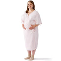 Medline Micro-Suede Patient Apparel - Micro-Suede Mammography Patient Robe, Pink, One Size Fits Most - MDTHR9R04PINK