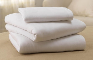 Medline Soft-Fit Knitted Contour Sheets - Soft-Fit Knit Contour Sheets in White, 13 oz. - MDTNC4J13