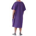Medline Behavioral Health Apparel - IV Gown with Plastic Back Snap Closures, Purple, Size 5XL - MDTOG5IABPRP