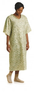 Medline Blended IV Gowns - Patient IV Gown with Plastic Snap, Royale Print - MDTPG5PTSRSB