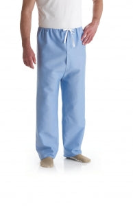 Medline Patient Pajamas - Color-Coded Pajama Pants, Solid Blue with White, Size L - MDTPJ4T04DEM