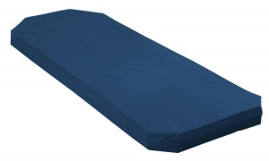 Medline Advantage Visco 3-Layer Therapeutic Foam Pad with 6" Angle Corner - Visco Stretcher Pad, 6" Angled, 25" x 75" x 4" - MDTS2575V4C