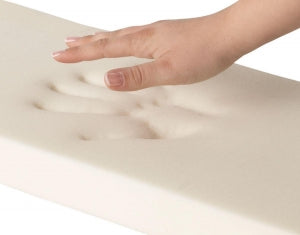 Medline Advantage Visco 3-Layer Therapeutic Foam Pad with 6" Angle Corner - Visco Stretcher Pad, 6" Angled, 25" x 75" x 4" - MDTS2575V4C