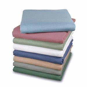 Medline Shamrock Ribcord Thermal Spreads - Shamrock Bedspread, Wedgewood Blue, 76" x 110", 12/Case - RCBL-76110-WB