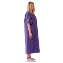 Medline Behavioral Health Apparel - IV Gown with KM80 Plastic Snaps, Purple - MDTSG5IABPRP