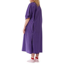 Medline Behavioral Health Apparel - IV Gown with KM80 Plastic Snaps, Purple - MDTSG5IABPRP