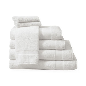 Medline Premium 100% Cotton Ring Spun Terry Washcloths - Premium Ring-Spun Cotton Terry Washcloth, White, 12" x 12", 0.75 lb./Dz., 100 Dz. - MDTWC5C12SR