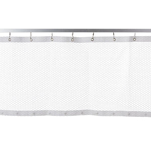 Medline Mesh Panel for Disposable Snap Panel Cubicle Curtains - Snap Panel Mesh, White, 242" x 20" - MIT6M242X20V