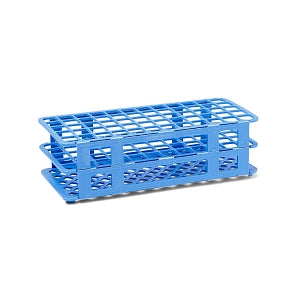 Medline 60-Place 17 mm Test Tube Racks - Test Tube Racks, 60-Place, 17 mm, Blue - MLAB17TRACKB