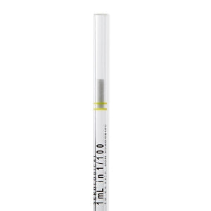 Medline Sterile Serological Pipettes - Serological Pipette, Sterile, Individually-Wrapped, Pipette Aid, 1 mL, Yellow - MLAB20001