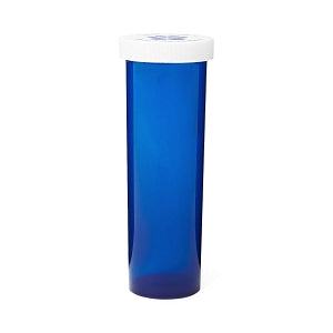 Medline Pet Medication Vials - Pet Medication Vial, Blue, 5 Snap Caps, 60 Dram - MLABIVIALBL60