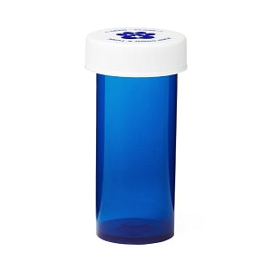 Medline Pet Medication Vials - Pet Medication Vial, Blue, 21 Snap Caps, 8 Dram - MLABIVIALBL8