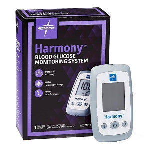 Medline Harmony Blood Glucose Monitoring System - Harmony Blood Glucose Meter, Professional Use Only - MPH6540