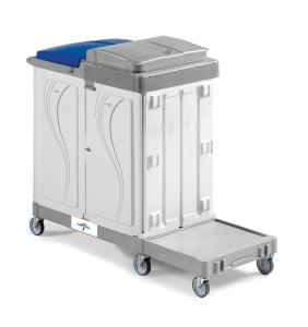 Medline MIYO Housekeeping Carts - Healthcare Plus Collection Cart, Storage / Trad Mop - PLUS1 WITH TRADITION