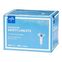 Medline Safety Lancets - Safety Lancet with Push-Button Activation, 28G x 1.6 mm - MPHSAFETY28