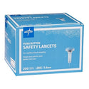 Medline Safety Lancets - Safety Lancet with Push-Button Activation, 28G x 1.6 mm - MPHSAFETY28