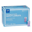 Medline Safety Lancets - Safety Lancet with Pressure Activation, 28G x 1.8 mm - MPHST28