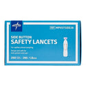 Medline Safety Lancets - Safety Lancet with Side-Button Activation, 28G x 1.8 mm - MPHSTSIDE28
