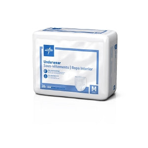 Medline Extra Protective Disposable Underwear - Extra Protective Disposable Underwear, Size M, 28"-40" - MSC14005A