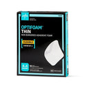 Medline Optifoam Thin Self-Adhesive Foam Dressing - Optifoam Thin Adhesive Foam Dressing, 4" x 4", in Educational Packaging - MSC1544EP