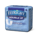 Medline FitRight Double Up Thin Incontinence Booster Pads - Double Up Thin Liner Diapers for Incontinence, 3.5" x 11.5" - MSC326015