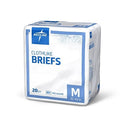 Medline Ultra Absorbent Briefs - Clothlike Ultra Absorbent Adult Incontinence Briefs, Size M, for Waist Size 32"-42" - MSC404MD