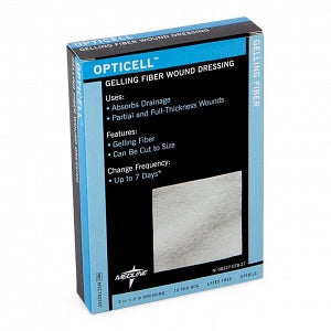 Medline Opticell Gelling Fiber Wound Dressings - Opticell Gelling Fiber Wound Dressing, 2" x 2", in Educational Packaging - MSC7822EP