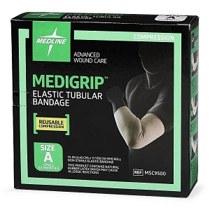 Medline Medigrip Elastic Tubular Support Bandage - MEDIGRIP Elasticated Tubular Support Bandage, Size A: 1-3/4"W (4.5 cm) for Infant Feet and Arms - MSC9500