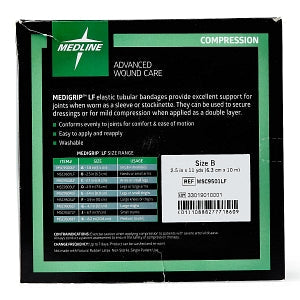 Medline MEDIGRIP Elastic Tubular Support Bandages - MEDIGRIP Elastic Tubular Support Bandage for Small Hands and Limbs, Size B, 2-1/2" W (6.35 cm) x 11 yd. - MSC9501LF