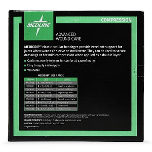 Medline Medigrip Elastic Tubular Support Bandage - MEDIGRIP Elasticated Tubular Support Bandage, Size B: 2-1/2"W (6.3 cm) for Small Hands and Limbs - MSC9501