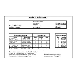 Medline Medigrip Elastic Tubular Support Bandage - MEDIGRIP Elasticated Tubular Support Bandage, Size F: 4"W (10 cm) for Large Knees or Thighs - MSC9505YD