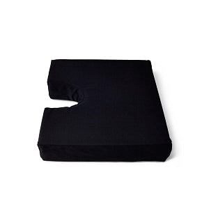 Medline Pressure Redistribution Foam Cushion with Coccyx Cutout - Coccyx Wheelchair Cushion, Retail, 18" x 16" x 3" - MSCCYX1816R